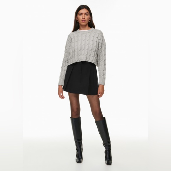 Aritzia Babaton Bellcast Skirt - Navy